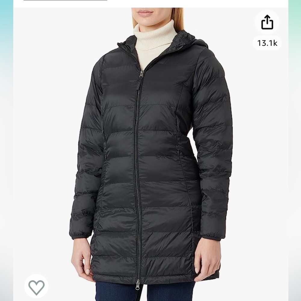 Amazon Essentials Women's Lightweight Water-Resistant Hooded Puffer Coat